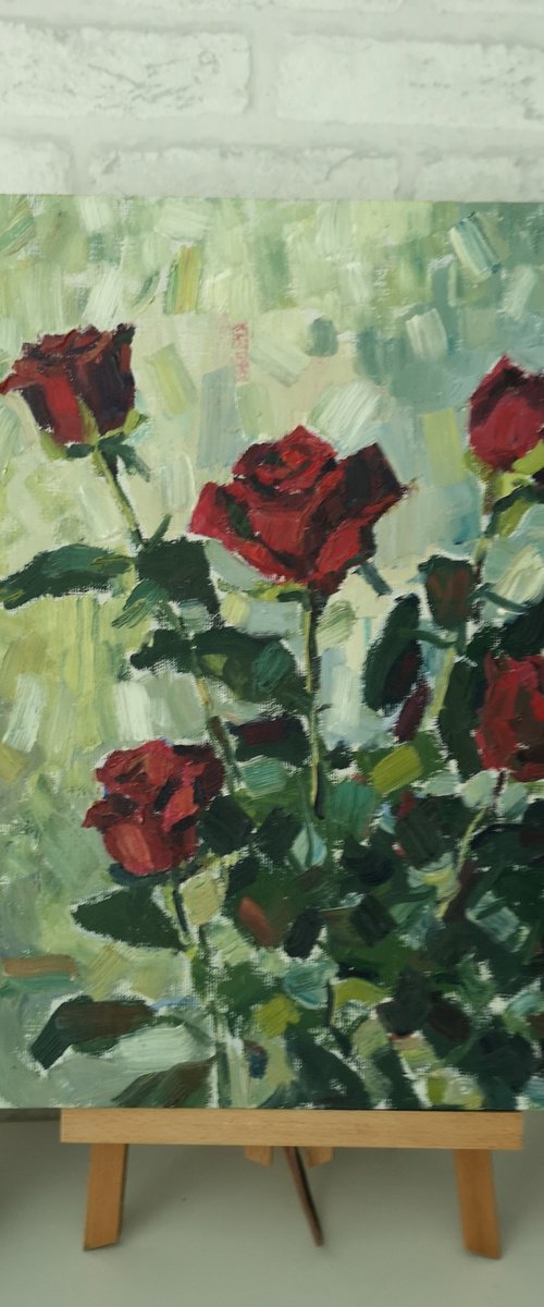 Red roses by Elena Sanina