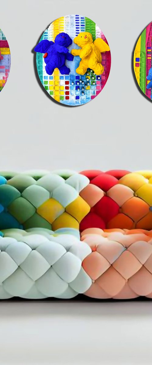 Set Photo: Teddy bears n.1, n.2, n.3 by Milena Nicosia