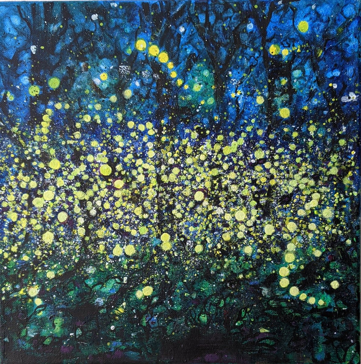 Dark Sky - Fireflies by Cat Maclean