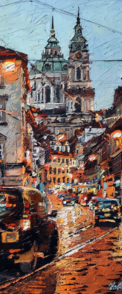 evening city by Volodymyr Melnychuk