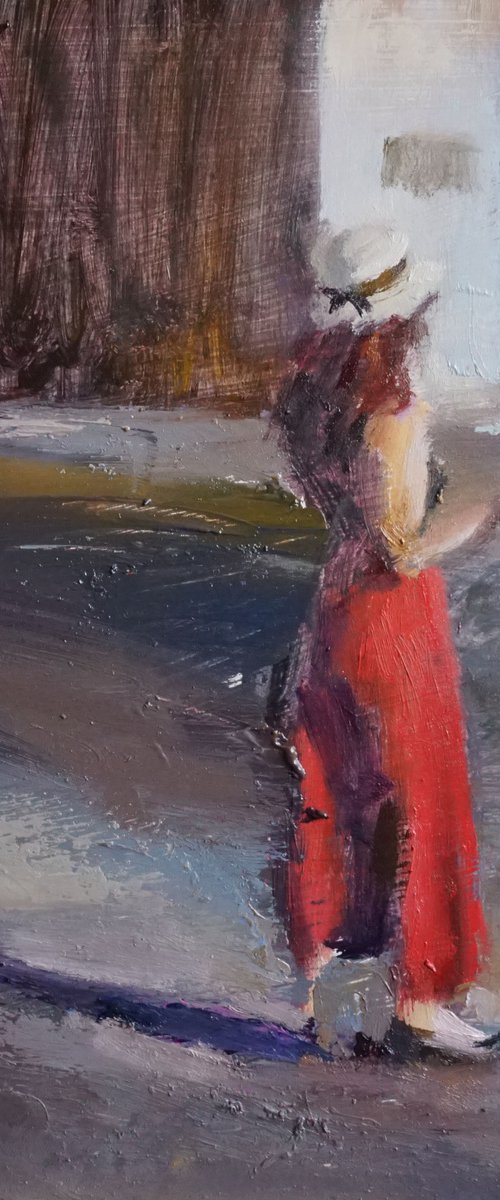 Red trousers by Manuel Leonardi