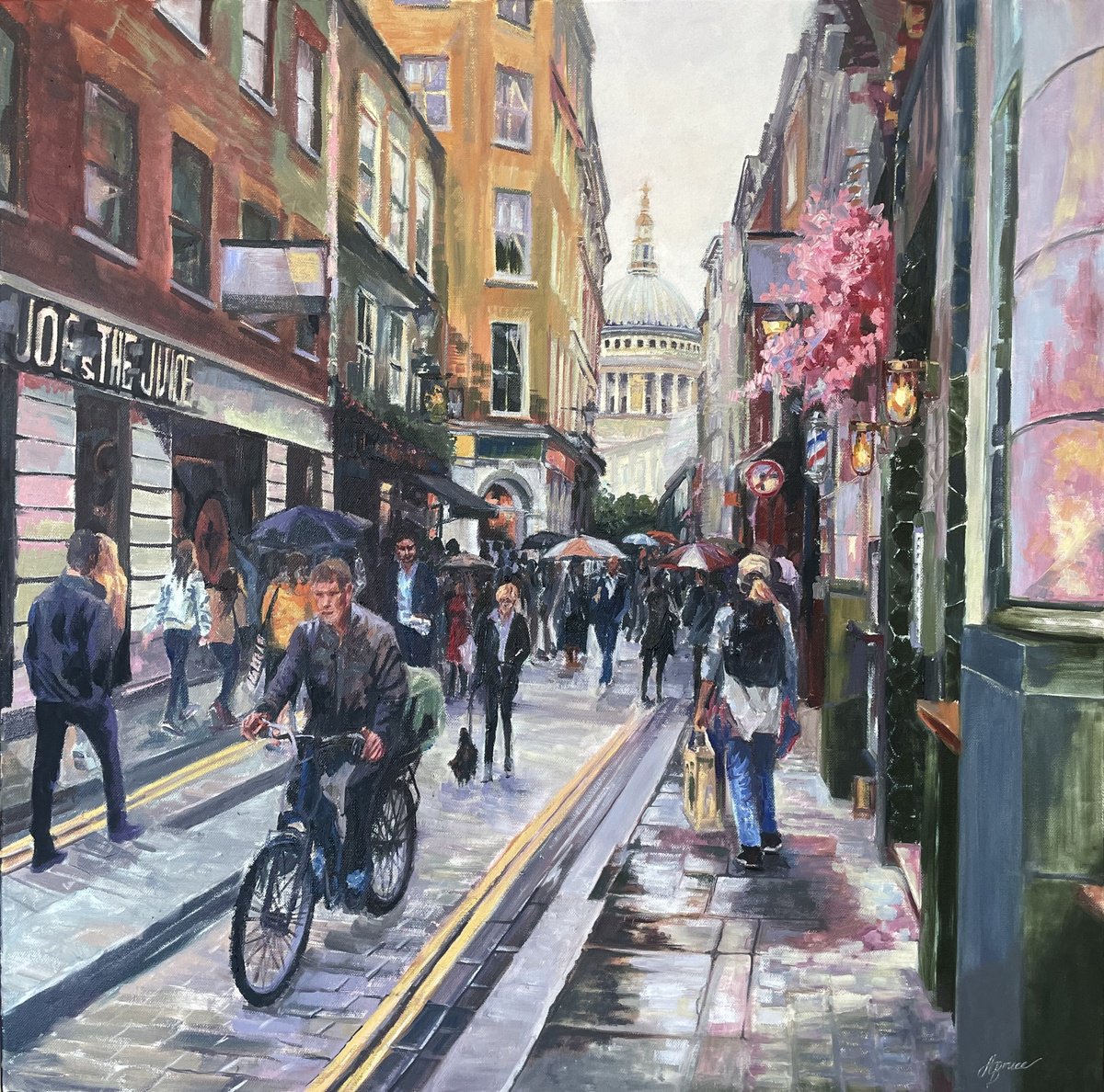 London City Street - St Pauls by Hannah Bruce