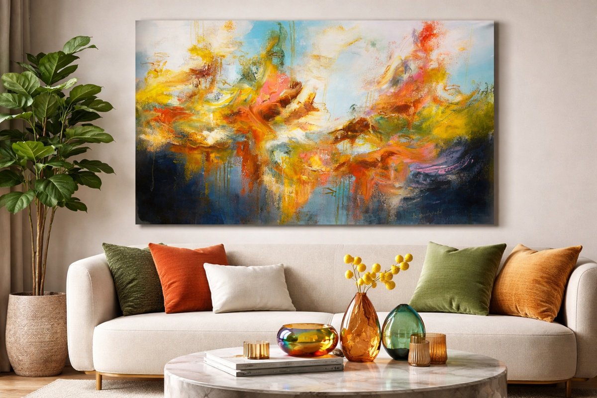  Fury And Bloom By Andrada Anghel, 60 X 36, Artwork For Sale On Artfinder
