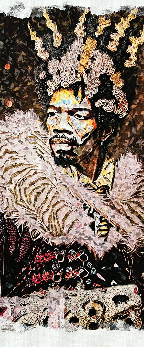 The King of Rock - Jimi Hendrix by Jakub DK - JAKUB D KRZEWNIAK