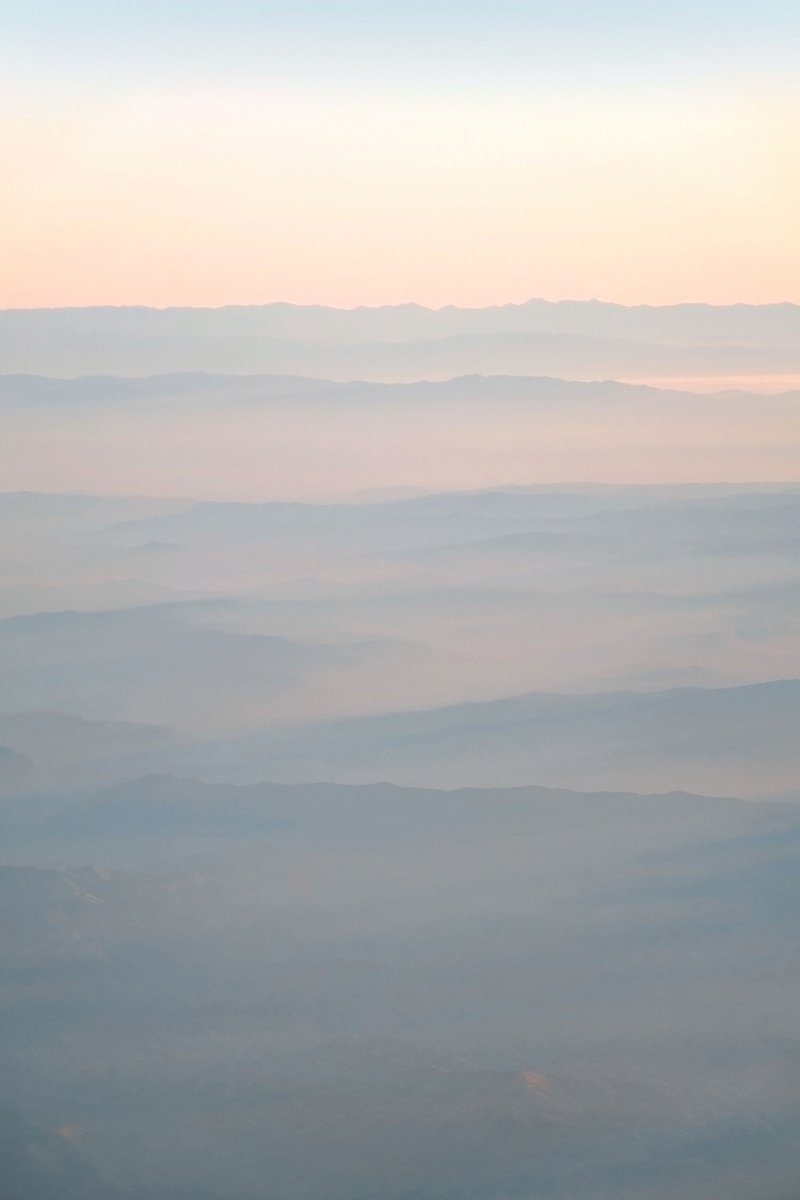 Impressionistic Landscape Photograph By Journey Gong, 17 X 25", Above The Clouds, Original Artwork