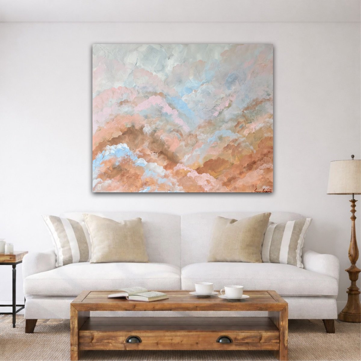 Apricot Skies By Ivana Gigovic, 47 X 39, Artwork For Sale On Artfinder