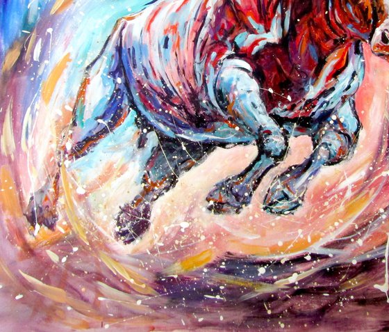 Running bull III