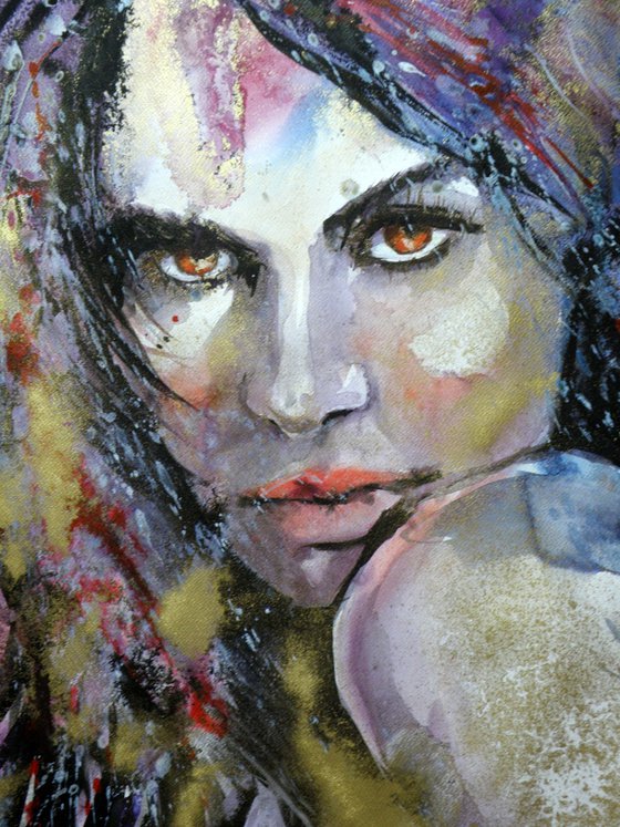 Girl in gold