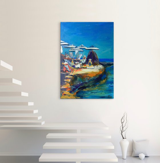 Sunlit Retreat by the Sea