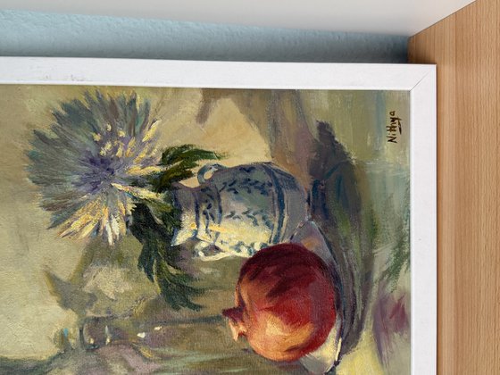 An arrangement in white