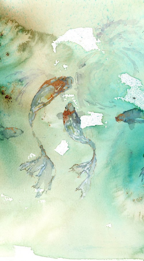 Koi Pond by Alex Tolstoy
