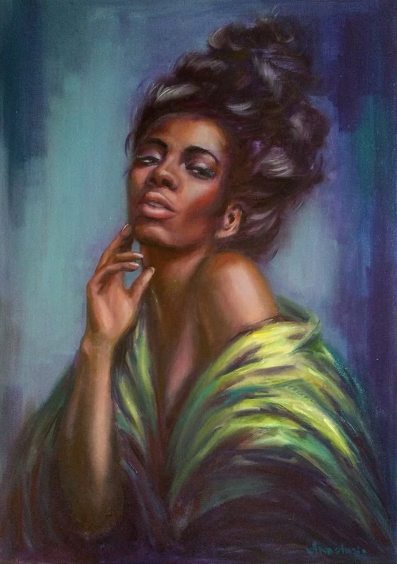 Black Woman Art Black Panther BLM African Passion Mercury