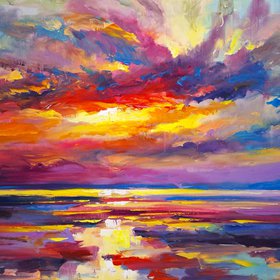 Soft Glow Above the Sea