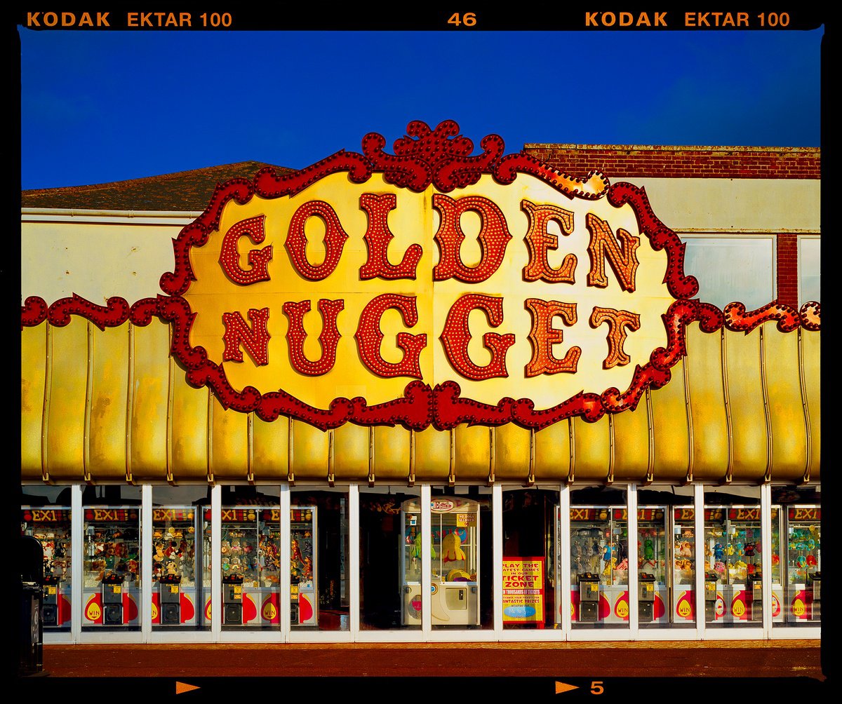 Urban And Pop Cityscapes Photograph By Richard Heeps, 36 X 29", Golden Golden Nugget, Norfolk, Original Artwork