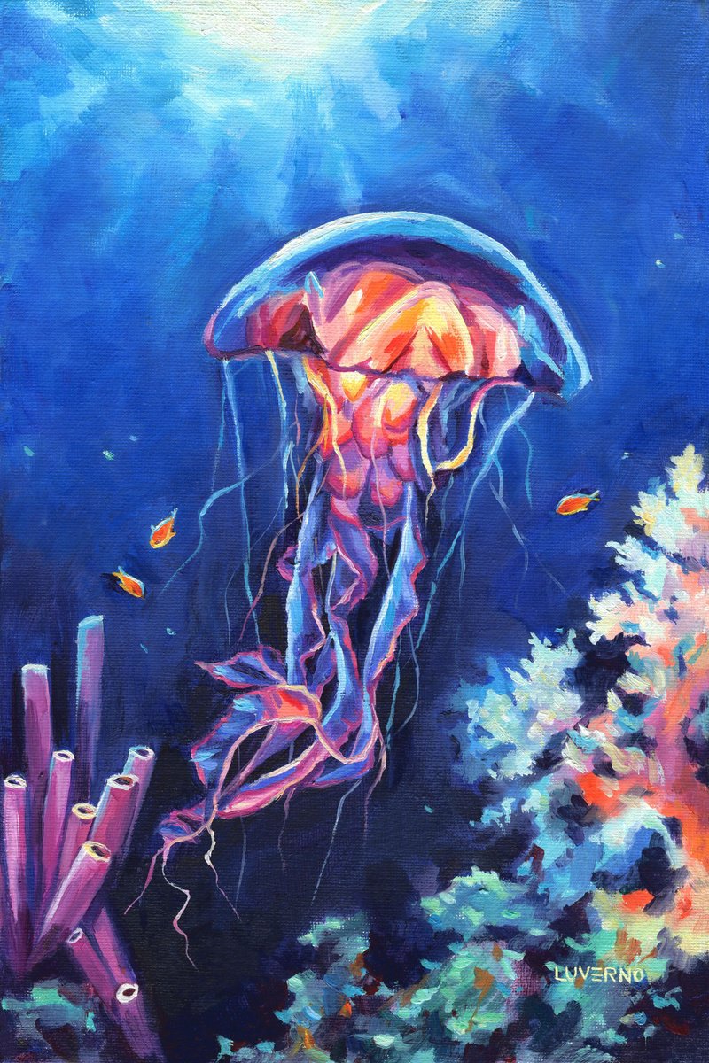 Jellyfish painting cheap