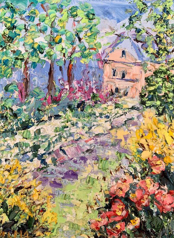 Summer garden in bloom