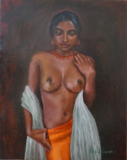 GIRL IN THE WHITE SHAWL by Ramya Sadasivam