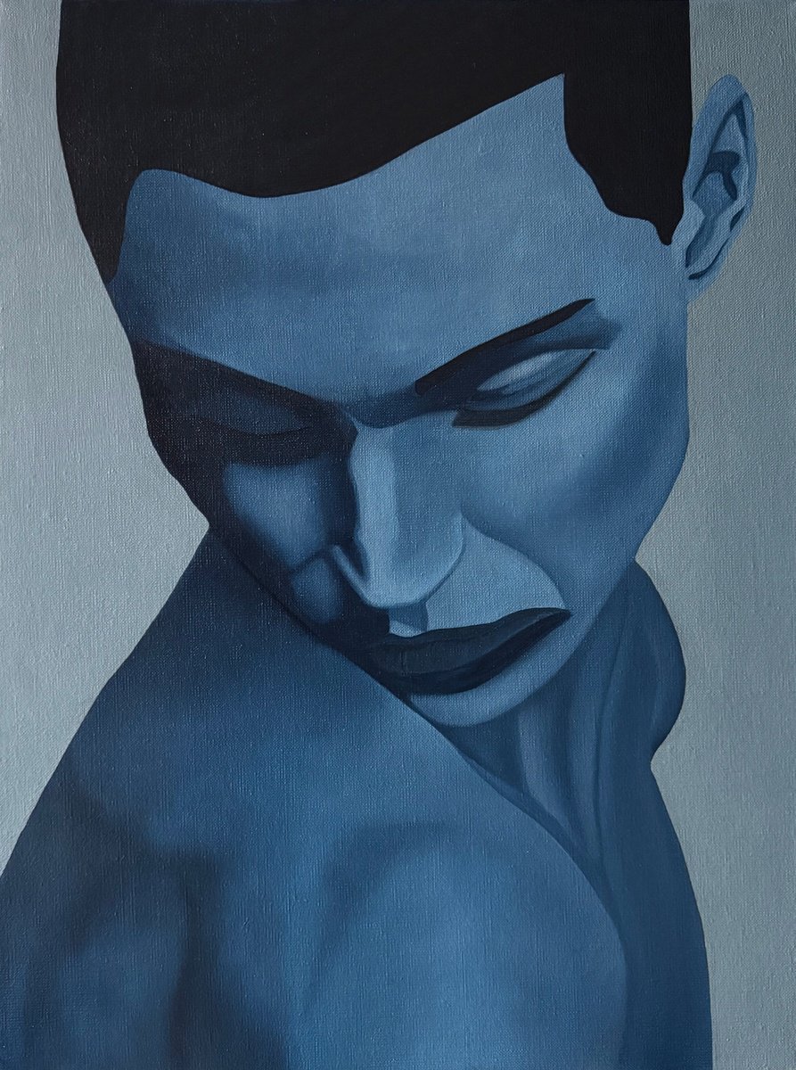 Impressionistic Portrait Oil Painting By Tim Muddiman, 19 X 25", Petra, Original Artwork