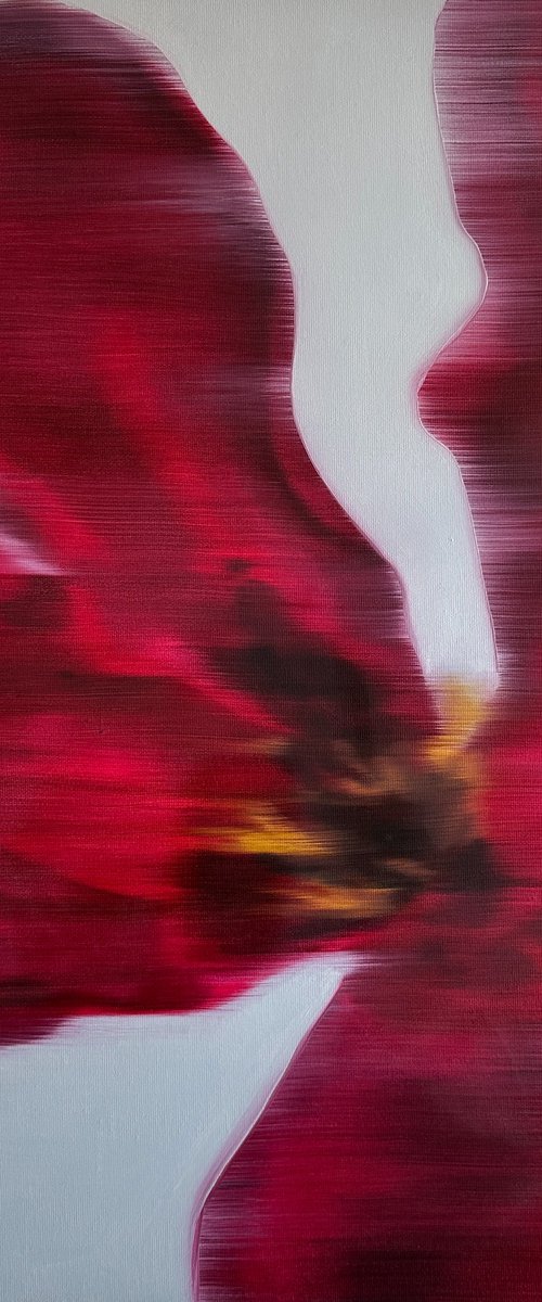 Crimson Bloom - Contemporary Art by Snezhana Zhukova