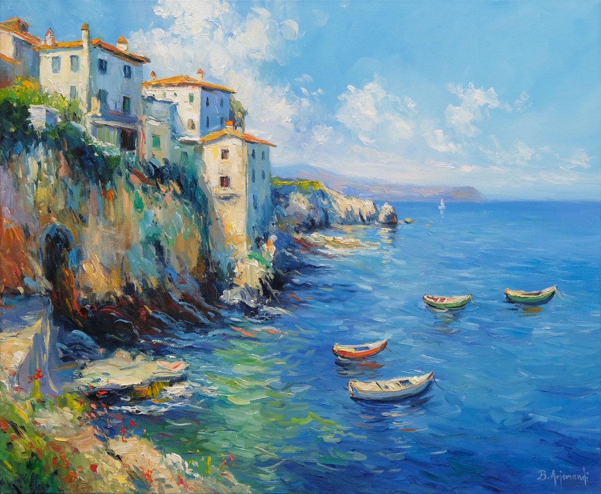 Italian Coastal Seascape by Behshad Arjomandi