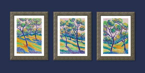 Spring triptych