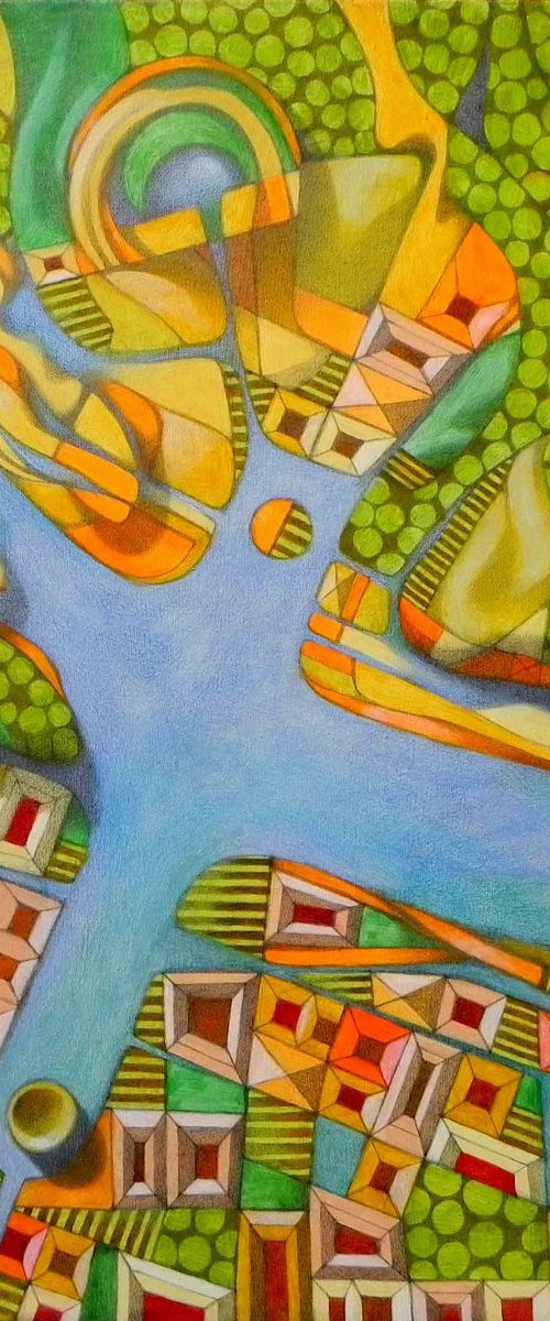 imaginary map of turin by Federico Cortese