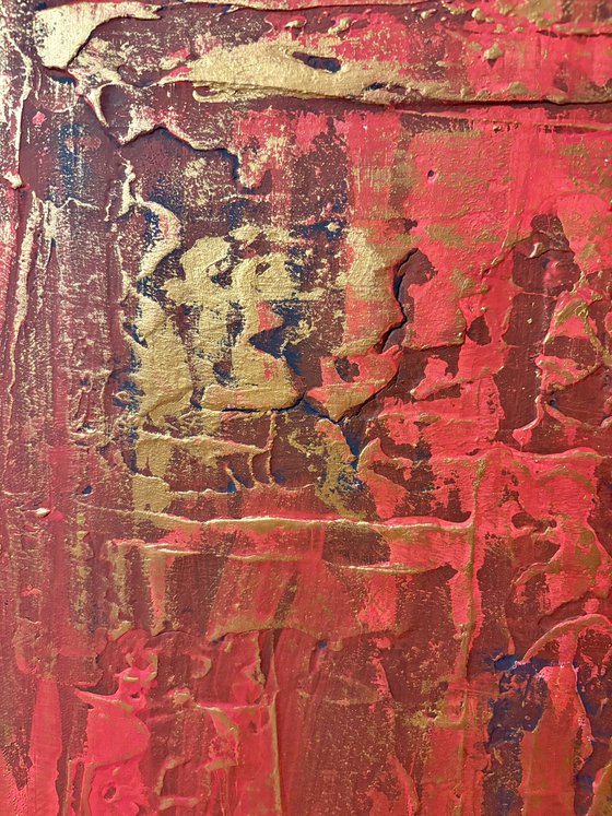 Hand-painted Red Gold