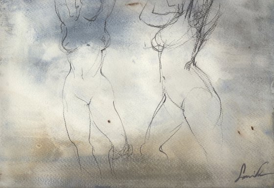 Abstract nude girls