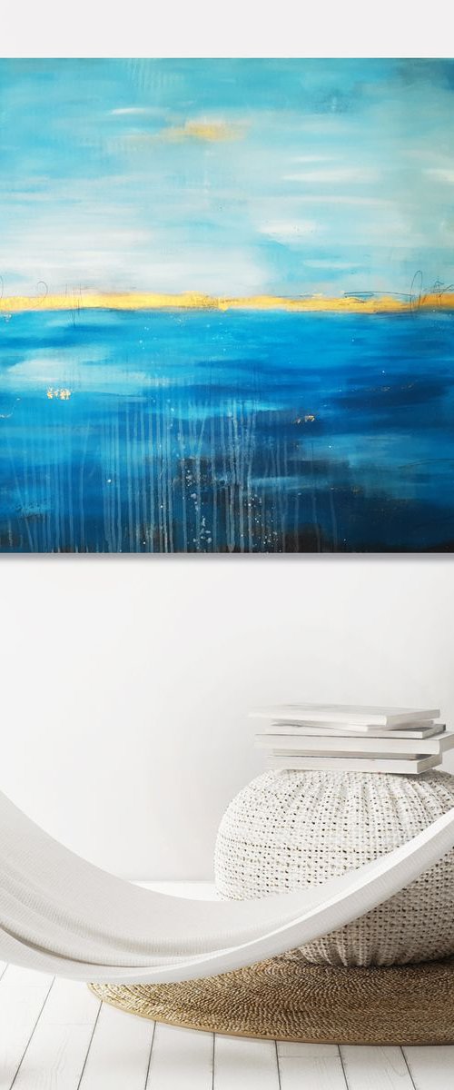 Another day at the sea – Abstract seascape by Stefanie Rogge
