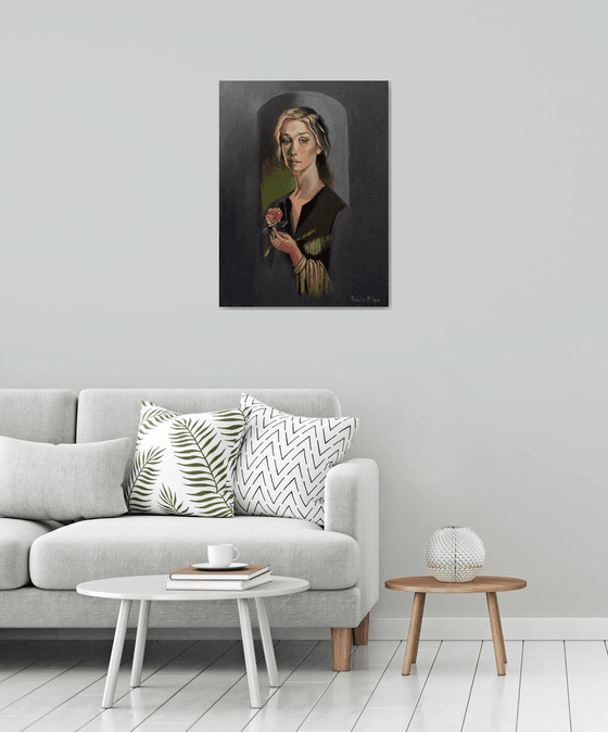 " Flora " - 60 x 80cm Original Oil Painting