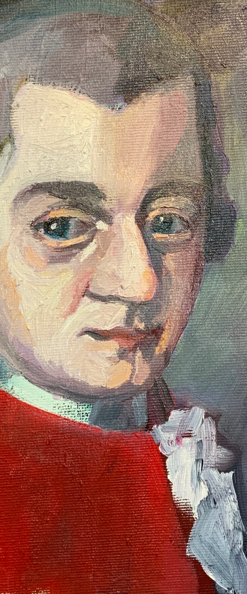 Mozart study in oil by Ryan  Louder