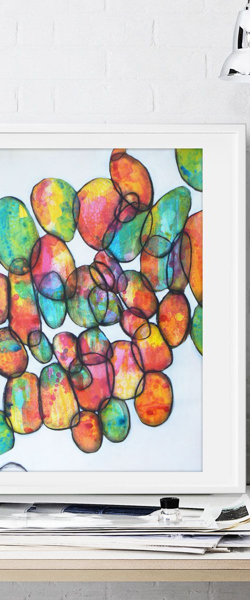 Tumbling stones by Carolynne Coulson