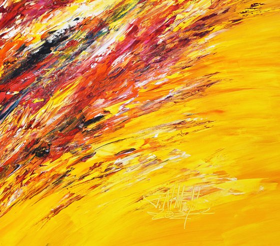 Yellow Red Abstraction D 8