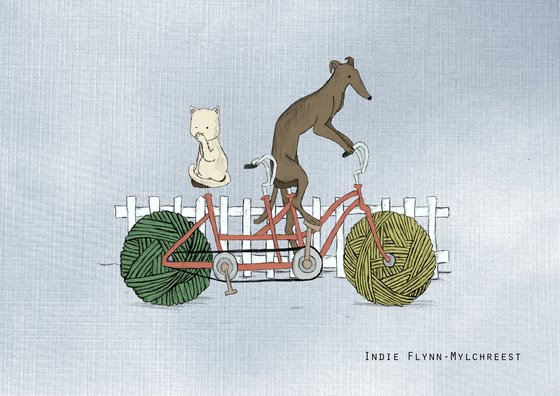 Cat Bike With Dog