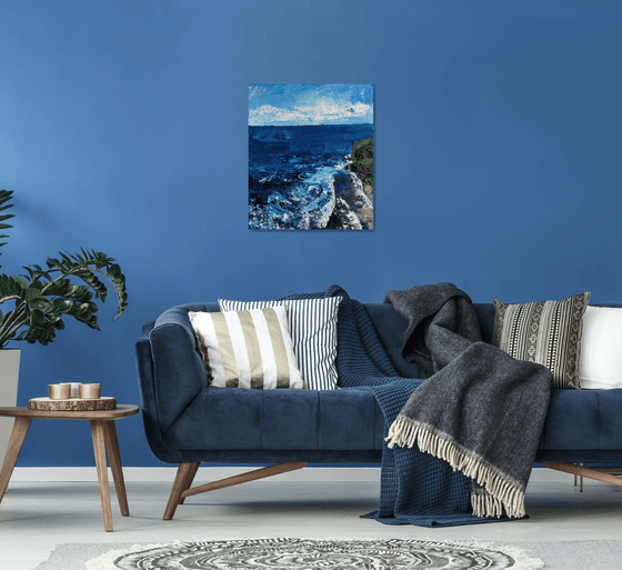 Bali Ocean Oil Painting