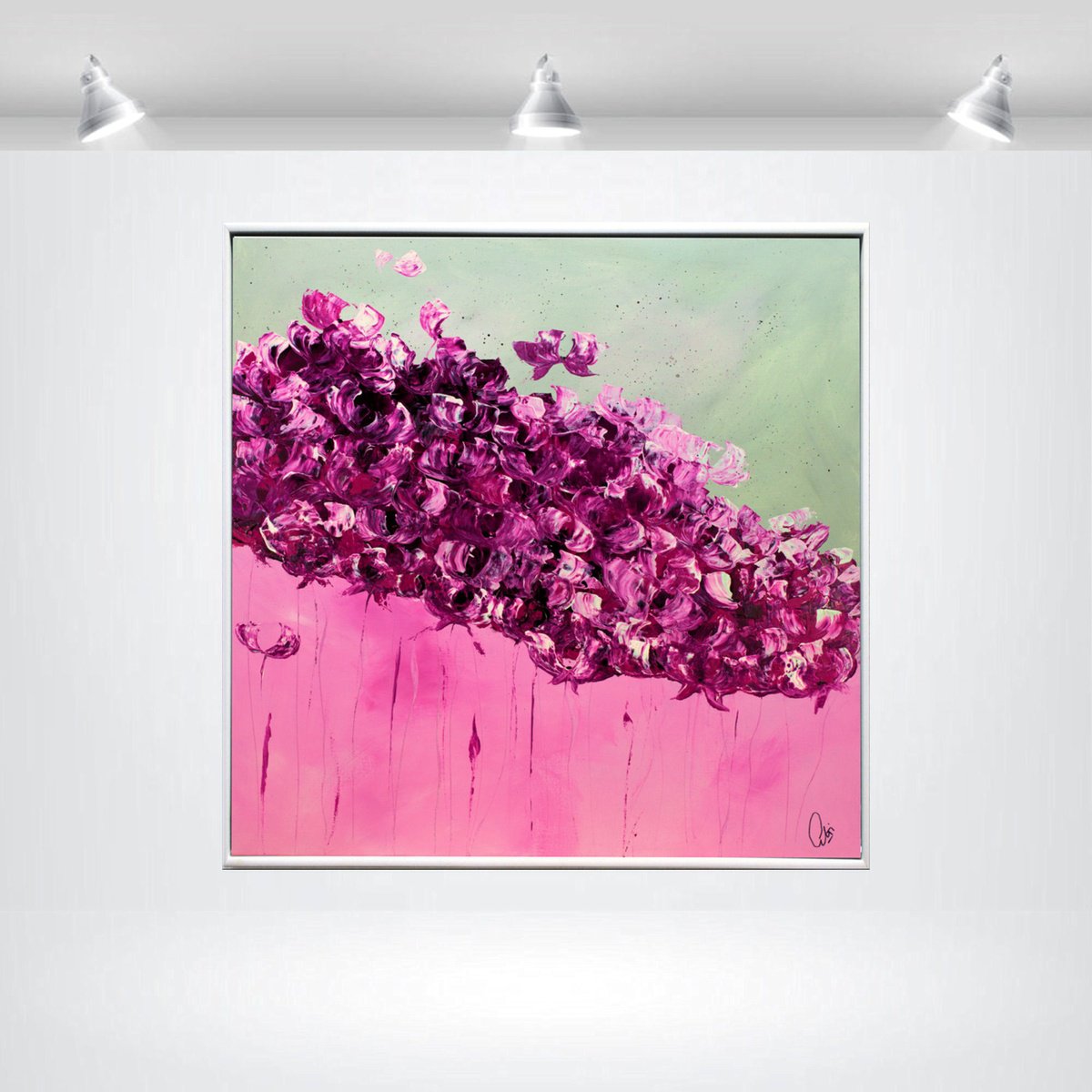  Enchanting Blossoms By Edelgard Schroer, 33 X 33, Artwork For Sale On Artfinder