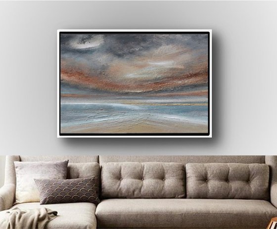 Fading into View - Sennen Cove - Framed - Large Painting