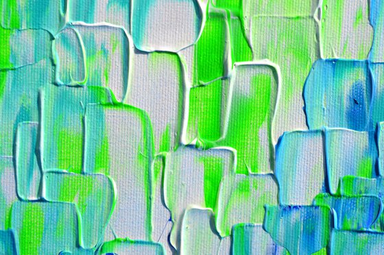 Relief Blue 32 - Large Abstract Ocean