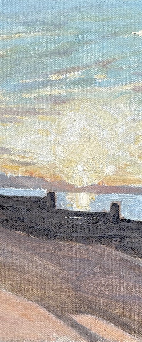 Whitstable sunset by Louise Gillard