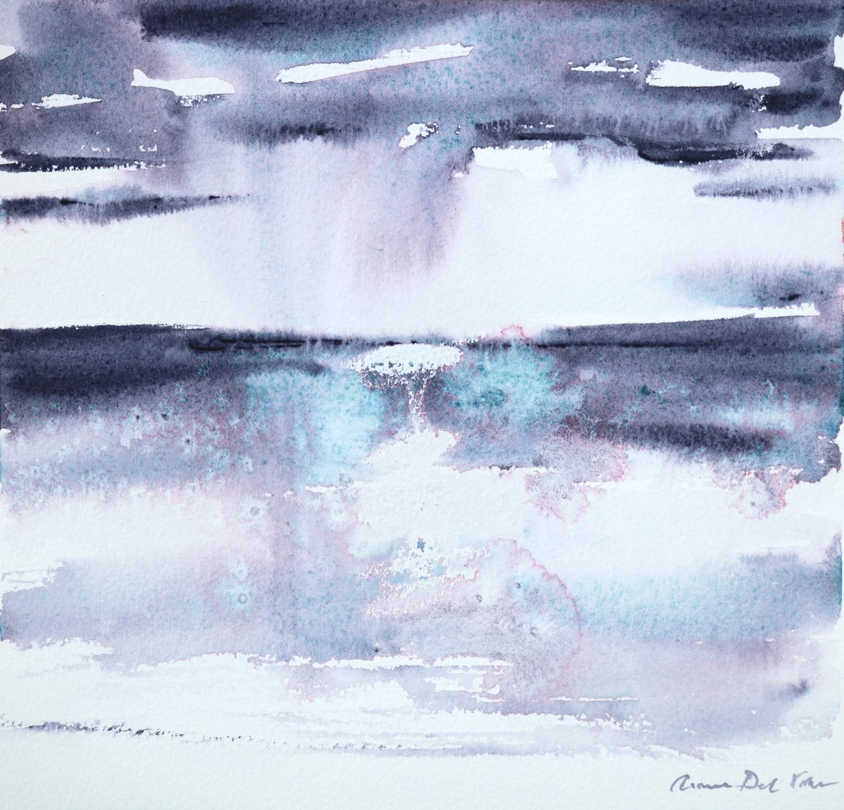 Abstract Seascape Moonglow by Aimee Del Valle