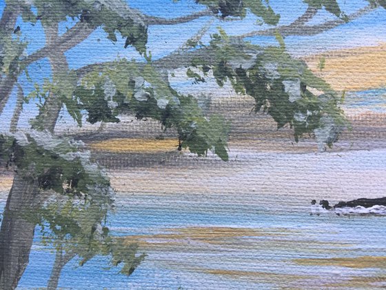 Studland Beach on a mini canvas
