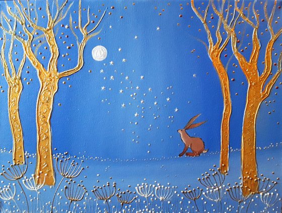 Reserved for Amy Brown Hare in the Golden Forest
