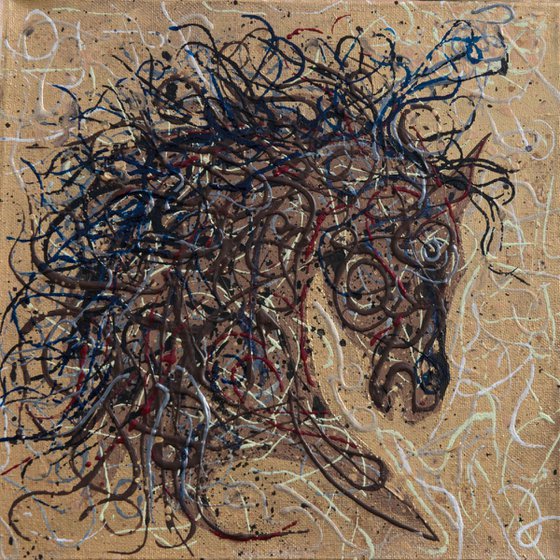Abstract Horse Pollock Style #2
