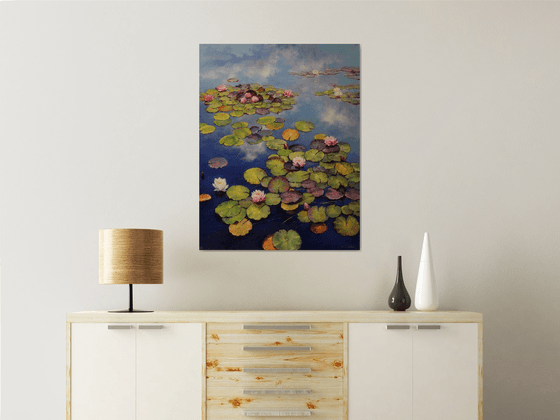 "Waterlilies in the Mirror of the Sky"