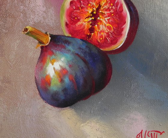 "Figs" Original painting Oil on canvas.