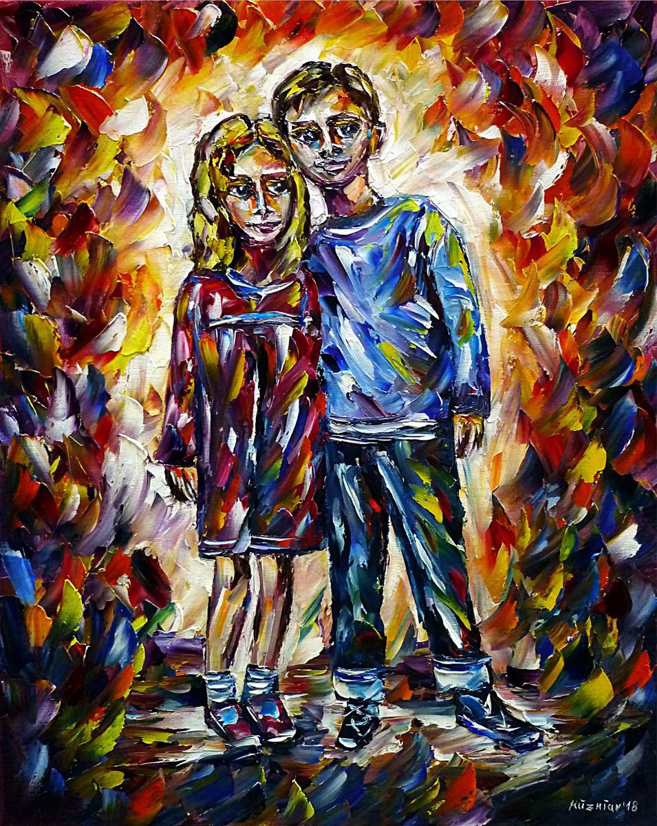 Brother and sister by Mirek Kuzniar