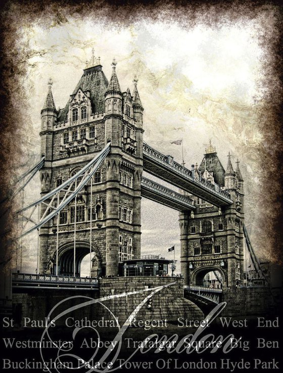 Tower Bridge/XL large original artwork