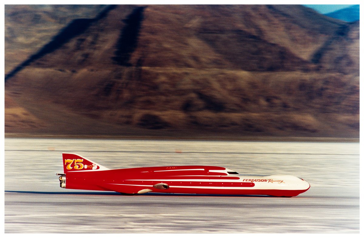 Ferguson Racing Streamliner, Bonneville, Utah, 2003 by Richard Heeps