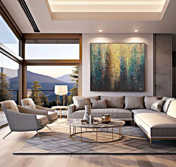 Golden Rain - Emerald