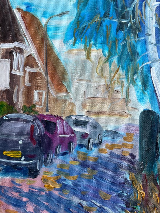 Sunny street in Beilin